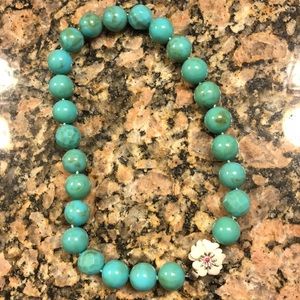 Stella & Dot turquoise ball necklace